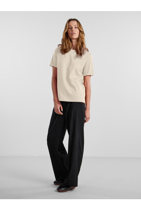Pieces pcria ss fold up solid tee noos bc